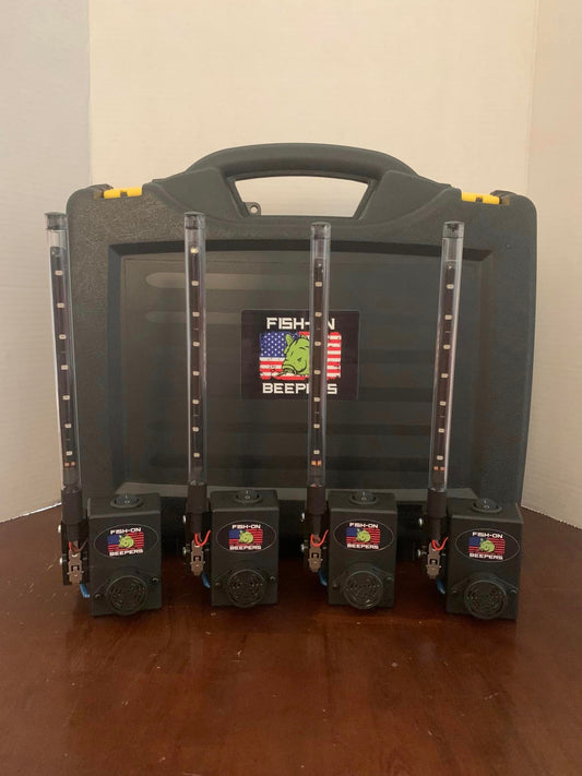 Black Box Fishing Beeper Car Alarm set of 4 with case