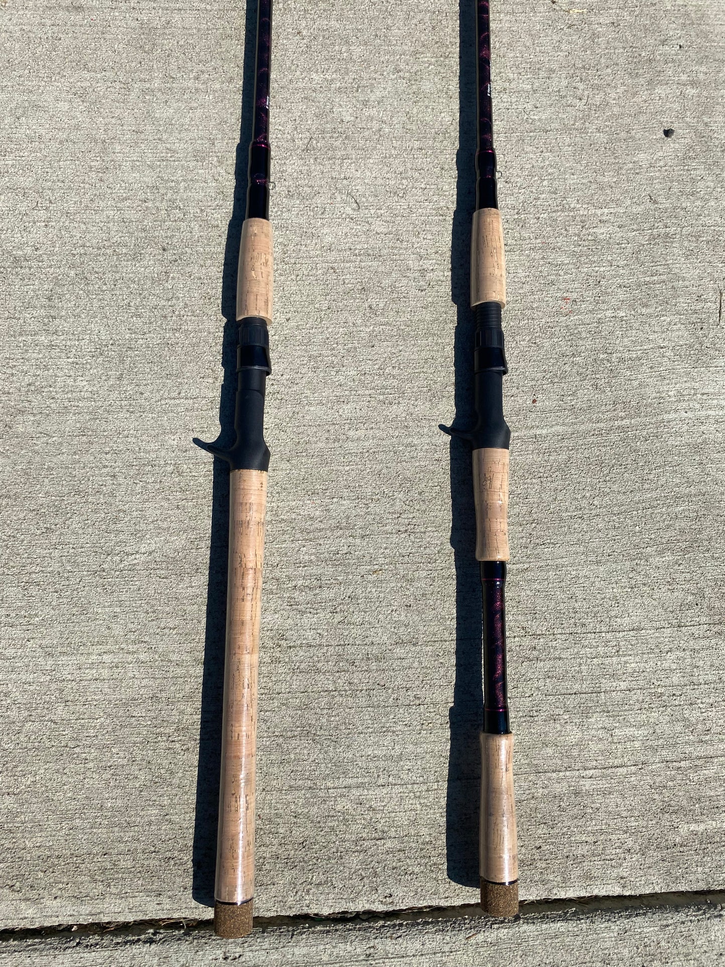 Fish On Rods     Cork Handle
